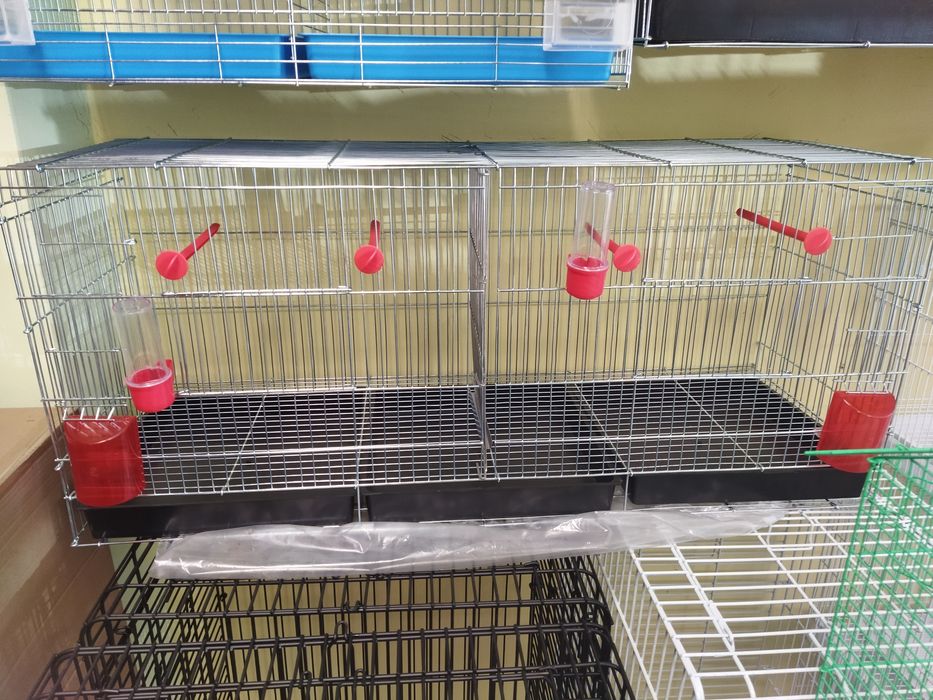 Воалиера, клетка,кафез с подвижна преграда(канар,финка,папагал)птици