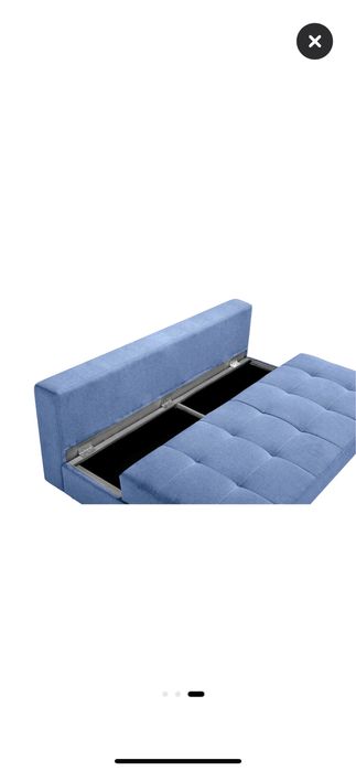 Canapea 3 locuri extensibila cu lada depozitare