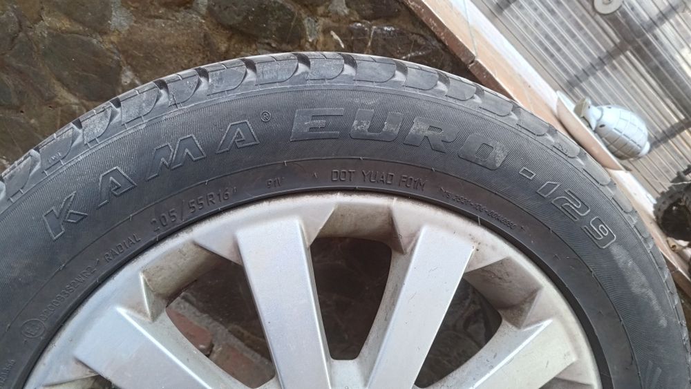 Vând 4 jenti+anvelope opel astra 5x100   205 55 r16