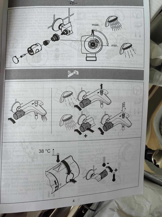 Grohtherm 800 Термостатичен смесител за баня 1/2