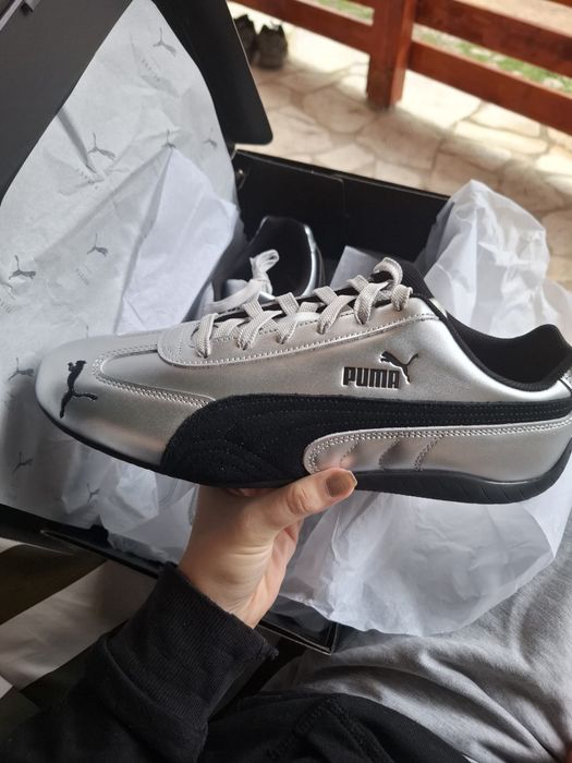 Adidasi Puma Silver (Speedcat Metallic)
