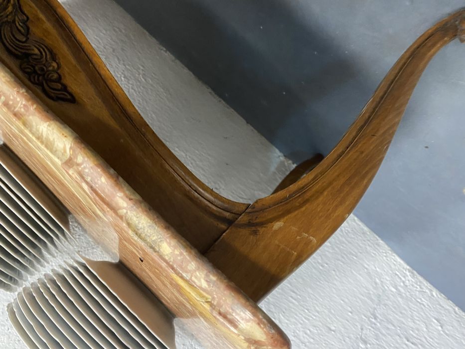 Маса с мраморен плот Франция стил Луи XV 1950