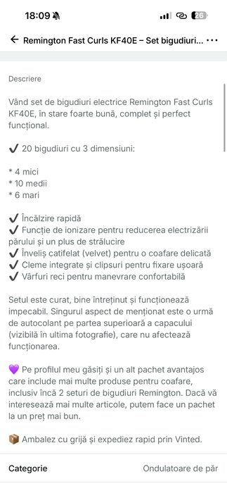 Set bigudiuri electrice remington