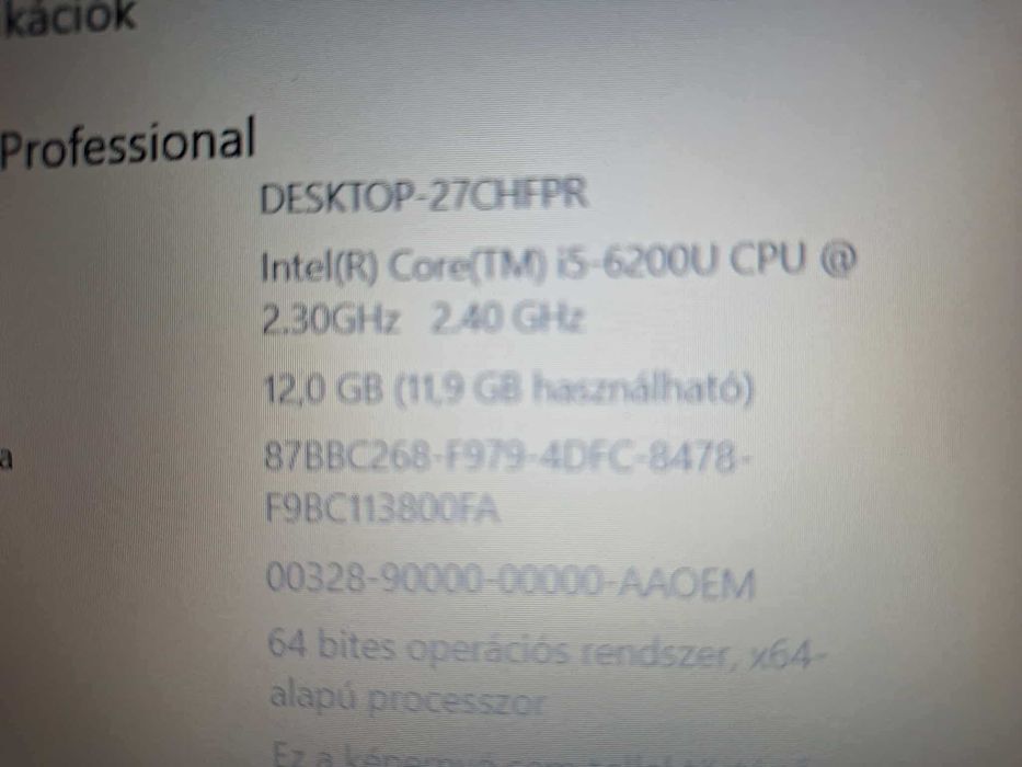 Laptop HP , i5 12gbram