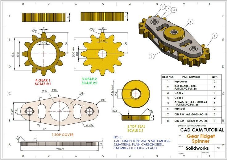 Konstruktorlik xizmatlari/ 2d eskiz va 3d modellar/ Laser va plazmarez