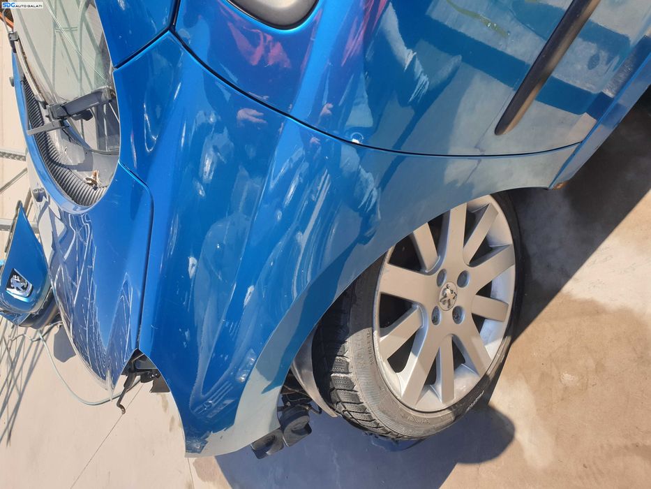 Aripa Stanga Fata Peugeot 207 CC Cabrio 2006 - 2014 Culoare KMU Neysha Blue [K6567]