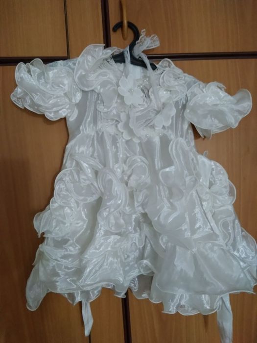 Кукла.Костюм 3 ШТУКИ и карона СНЕГУРОЧКИ для куклы