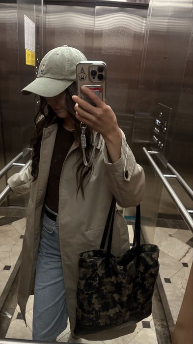 Zara тренч прямой с поясом