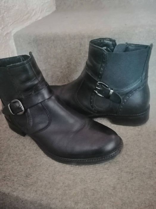 Дамски боти от естествена кожа Тамарис