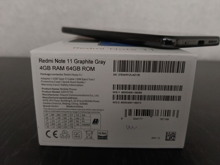 Redmi note 11, б/у