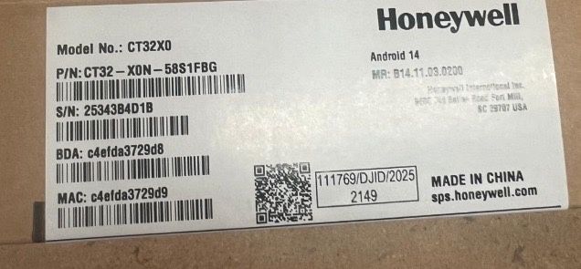 Honeywell CT32, 2D, FR, CTP, 8GB/128GB, negru