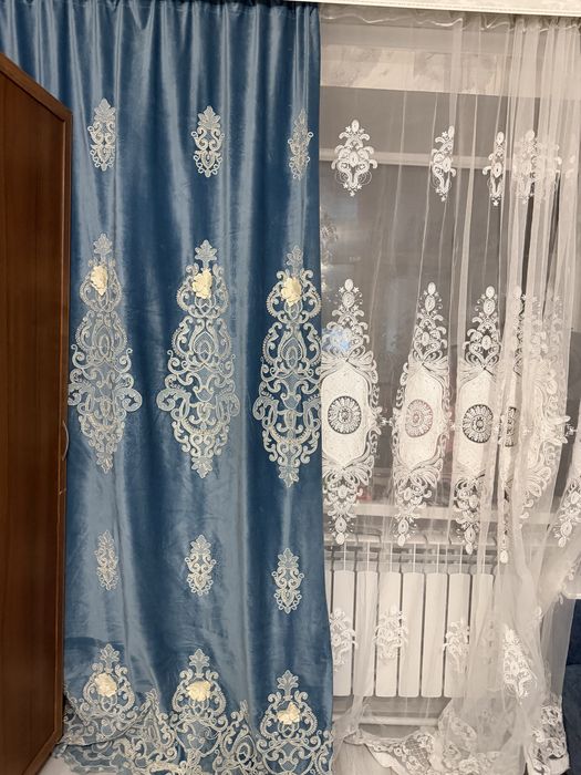 Продам комплект шторы и тюль