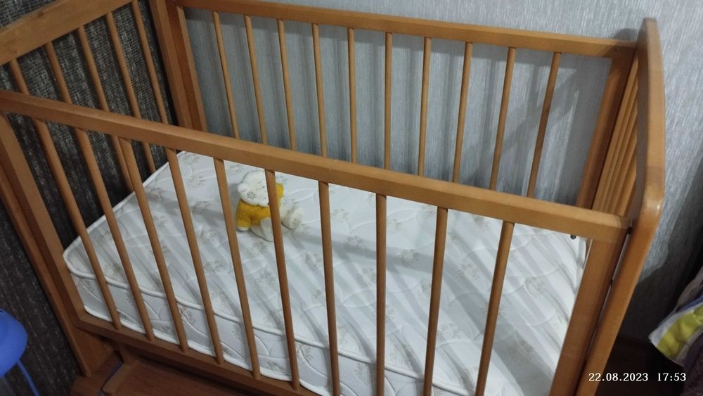 Новый детский манеж с матрасом ортопед