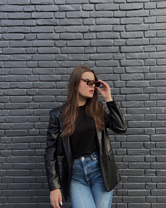 Кожено сако от Pull&Bear