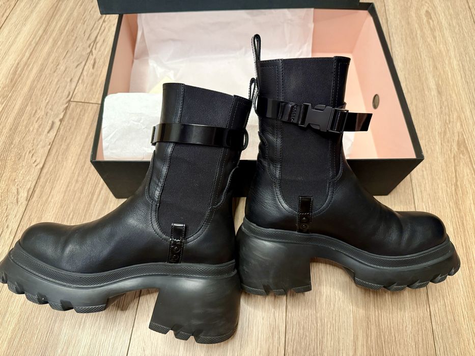 Ghete din piele negre Musette