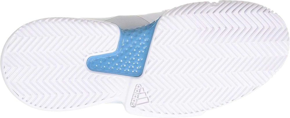 Adidas Solematch Bounce Mens Tennis Shoes (White-Core Black-Halo Blue)