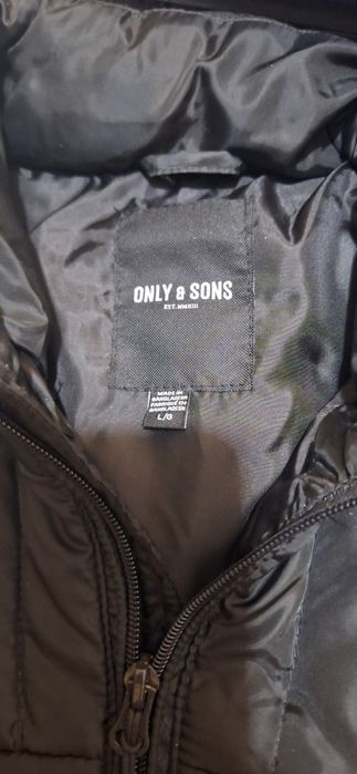 Марка Only & Sons Мъжко Зимно яке Черен цвят