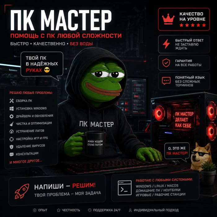 ПК Мастер | Настройка, ремонт и обслуживание ПК