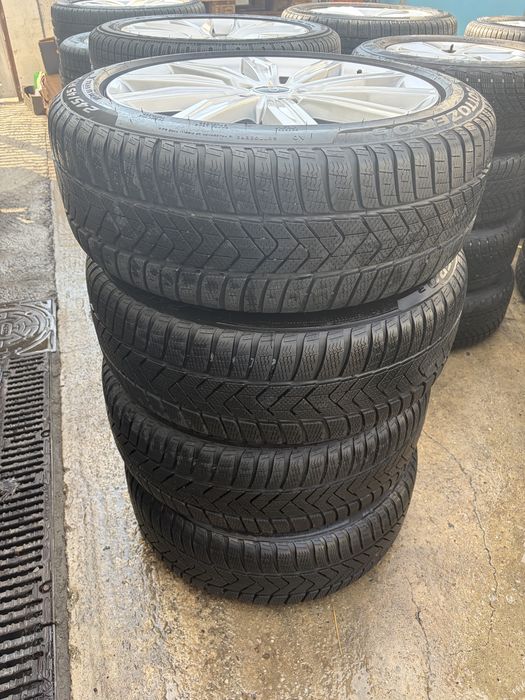 Jante originale Audi A6 C8 pe 19” echipate cu anvelope de iarna Pirelli Dot 1225