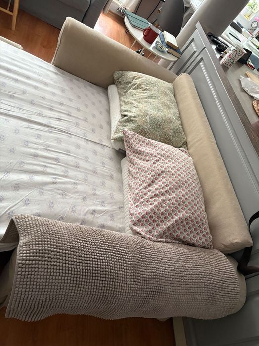 Двуместен разтегателен ikea ektorp с ракла