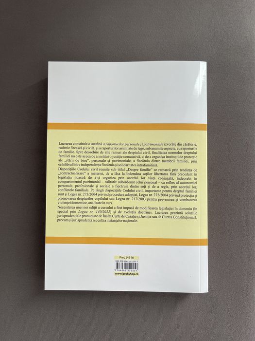 Vand carte noua - Dreptul familiei