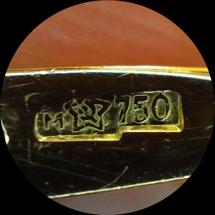 Советские серьги с бриллиантами 750 пробы