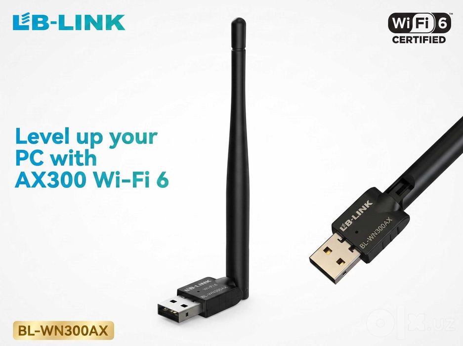 WN300 AX — USB Wi-Fi 6 адаптер 300 Мбит/с. Есть доставка