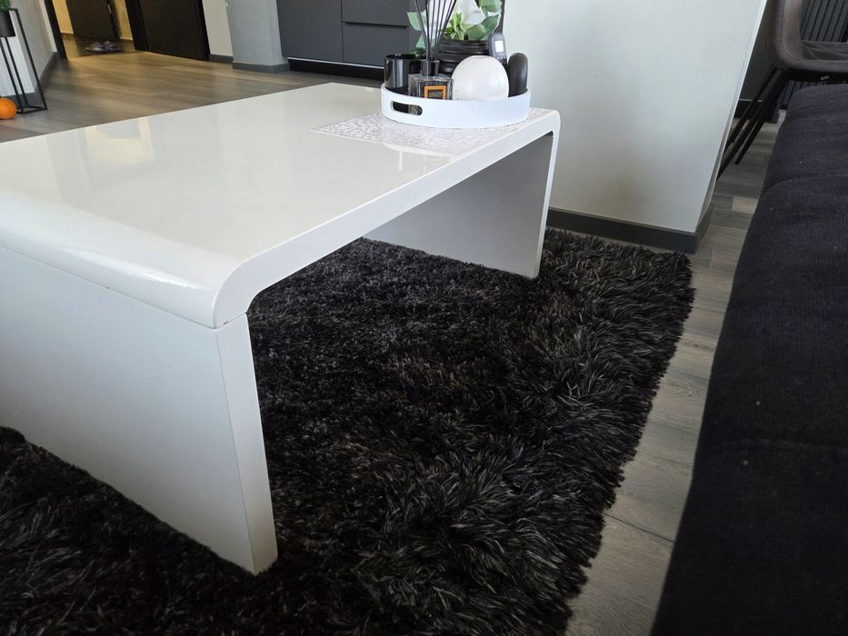 Холна маса MDF  бял гланц