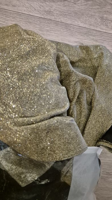 Платье вечернее, золотое