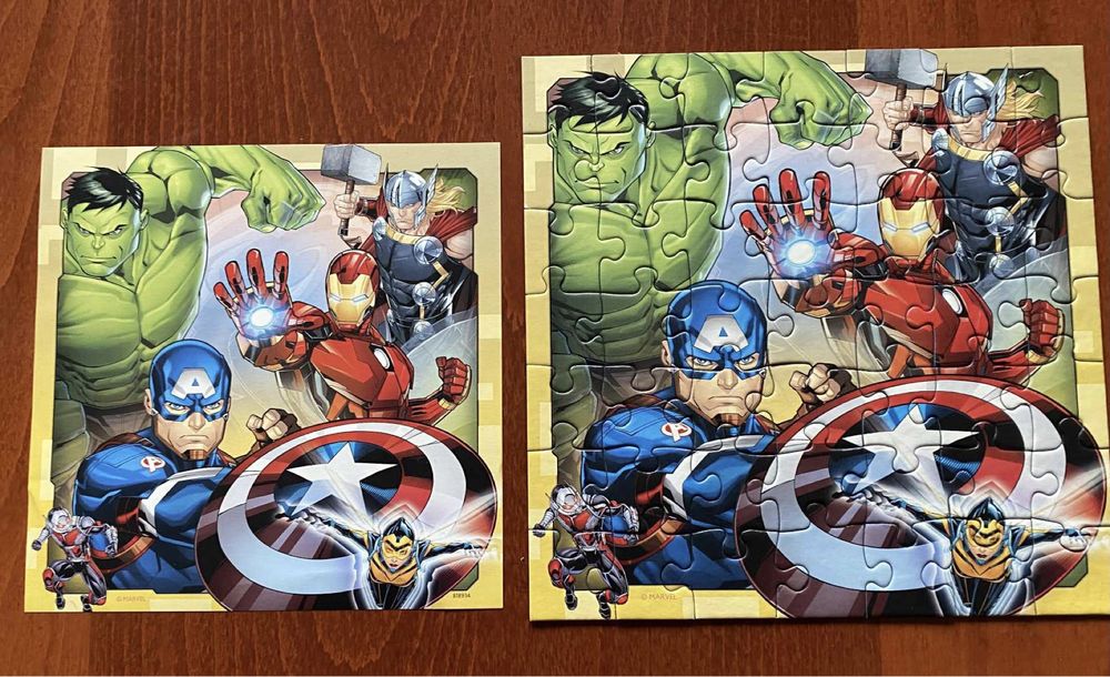 4 пъзела Ravensburger и Trefl 3+, 4+, 5+, наредени, много запазени