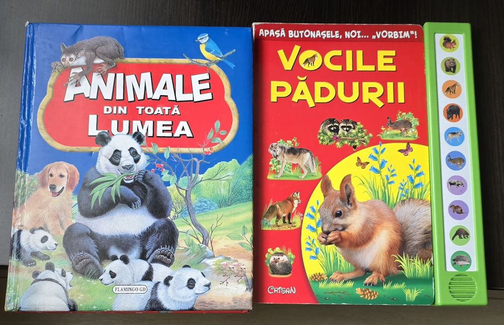 Carti cu animale - Vocile padurii cu sunete/Animale din toata lumea/Re