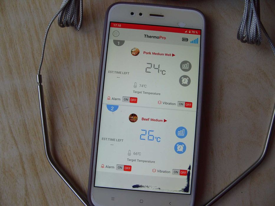 ThermoPro TP902 – Bluetooth термометър за месо и барбекю