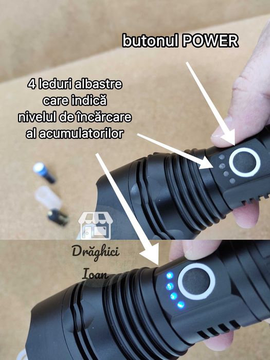 XHP50.2 Long shot MINI - Lanterna fixa mini 100% METAL-ANOD