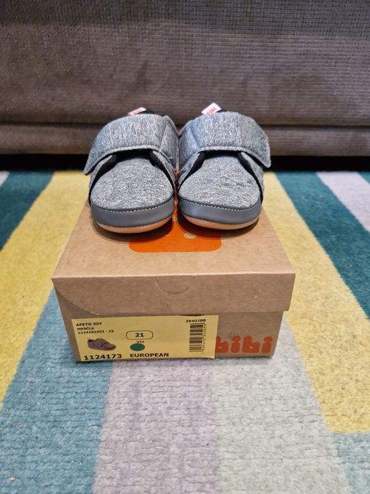 Pantofi unisex Bibi Afeto Joy Grey, masura 21