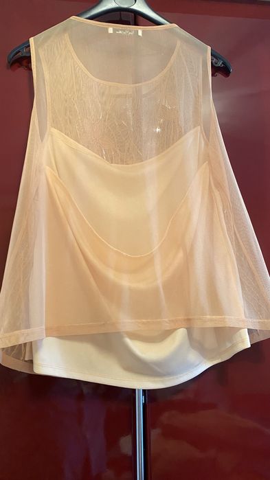 Costum deux pieces din tafta si tulle cu broderie din paiete