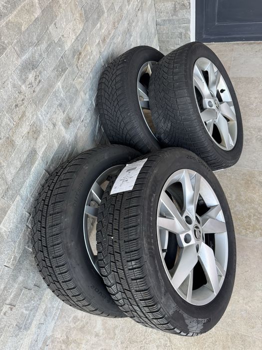 Jante Roti de iarna pe 17”, 205 55 17,jante aliaj Skoda originale