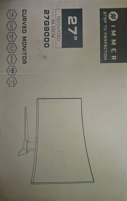 Monitor IMMER 27G9000 Curved 165Hz FULL HD