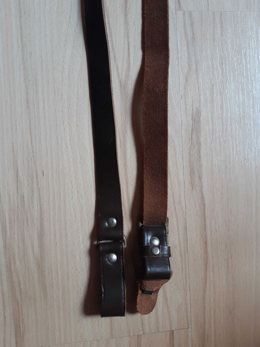 Ремък (портурей) за военен колан, ест.кожа неизползван