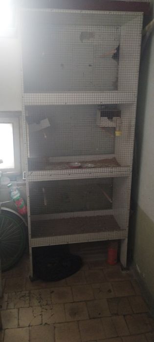 3 Etajli qafasli valer qushlaga