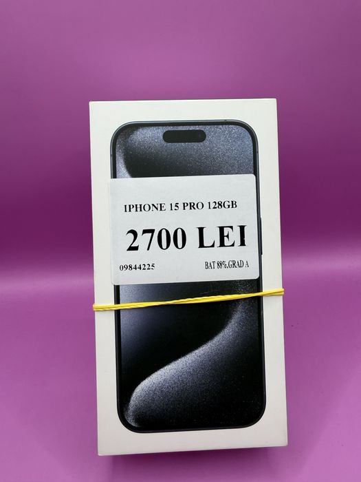 Iphone 15 pro 128 gb bat 88% •Matei Amanet Margeanului•