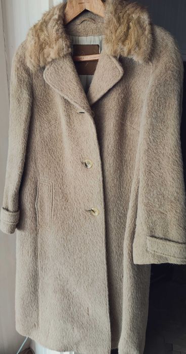Дамско зимно палто с дълъг косъм