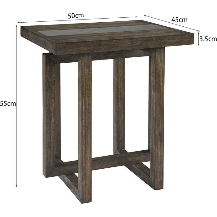 ПРОМОЦИЯ Холна маса от тополова дървесина и синтерован камък–CJZ-2319