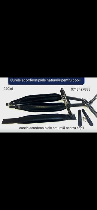 Curele acordeon piele naturală profesionale pentrucopii.