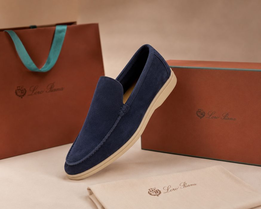 Vand Mocasini Loafers Loro Piana din Piele Naturala Full Box 41 42