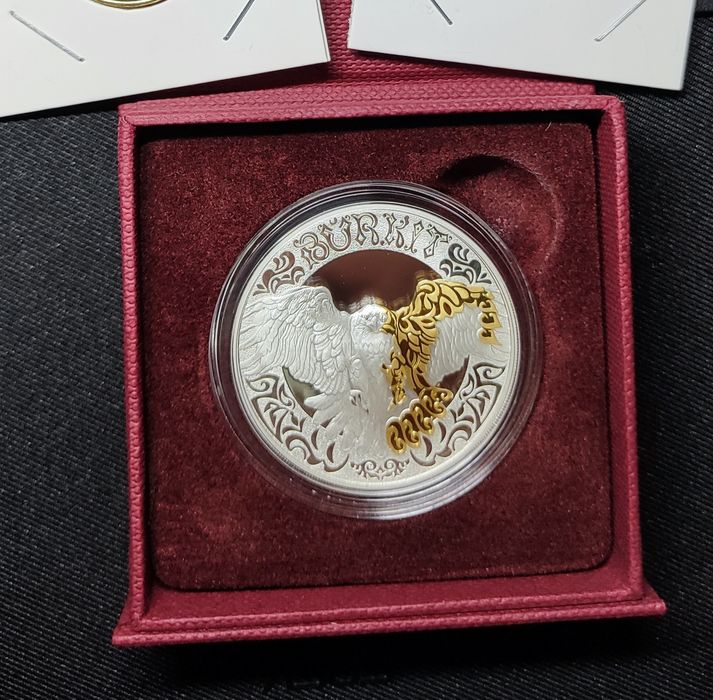 Монета серебро 925 проба, Беркут