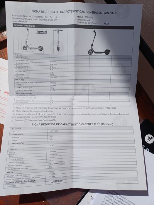 Trotineta electrica NinobotE2pro in garantie!