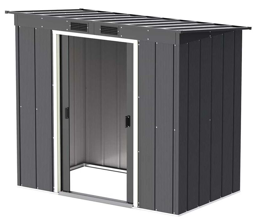 Casuta gradina DURAMAX Eco 6X4, otel, 203.1 x 123.6 x 176 cm, antracit