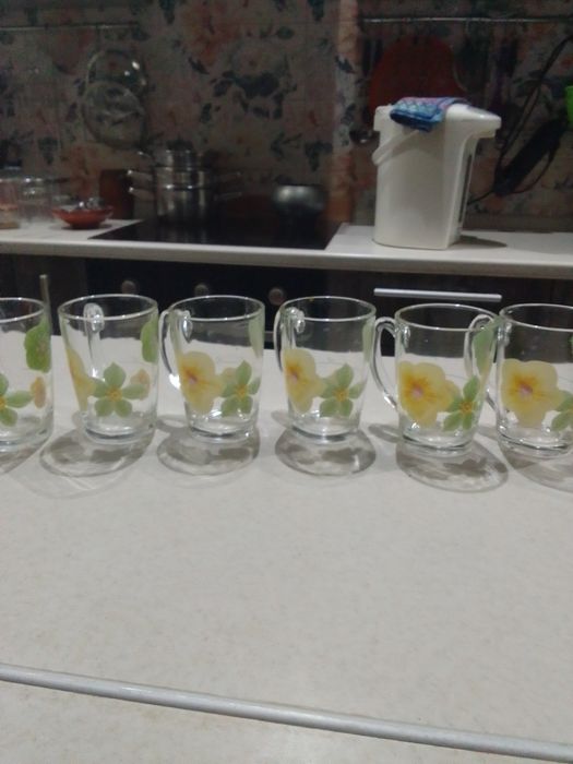 Кружки стеклянные