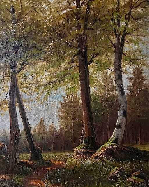 Tablou f VECHI ulei pastos/pânză/cart semnat Abraham Rafael