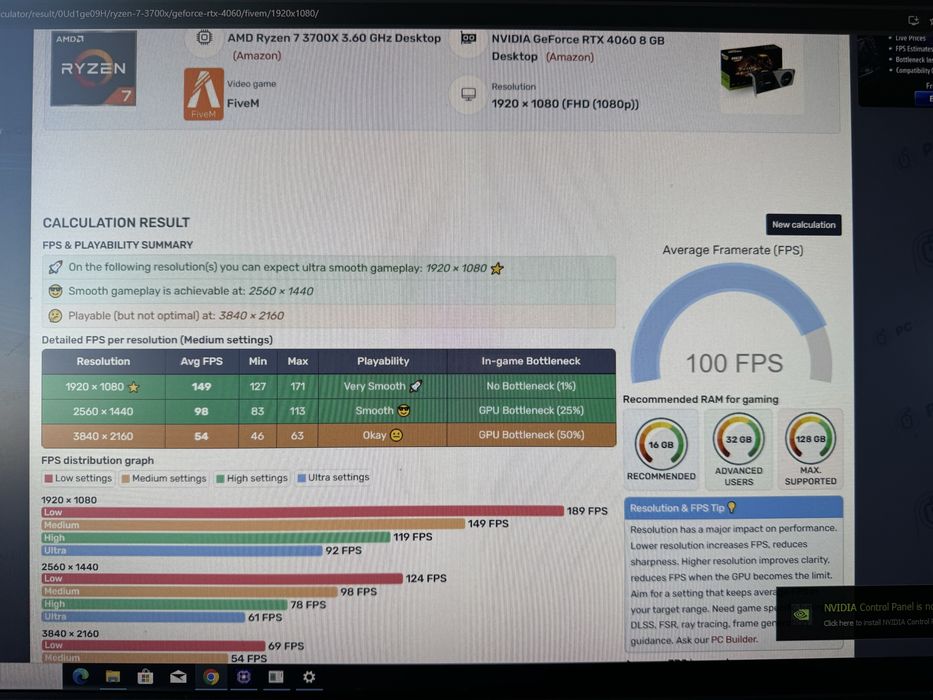 PC GAMING – RTX 4060 + Ryzen 7 3700X